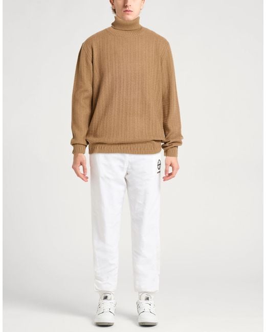 Alpha Studio Brown Turtlenecks for men