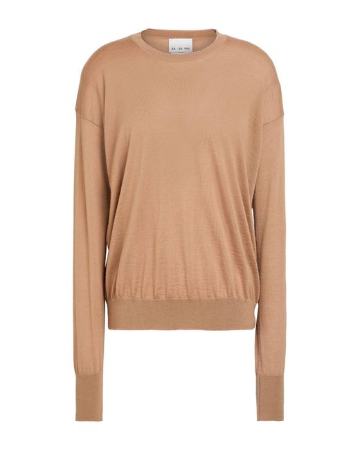 Pullover Sa Su Phi de color Natural