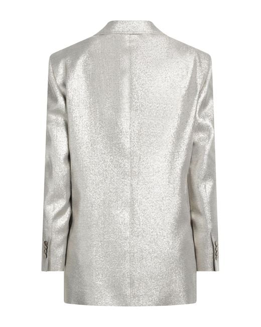 Lardini Gray Blazer Polyester, Viscose, Polyamide