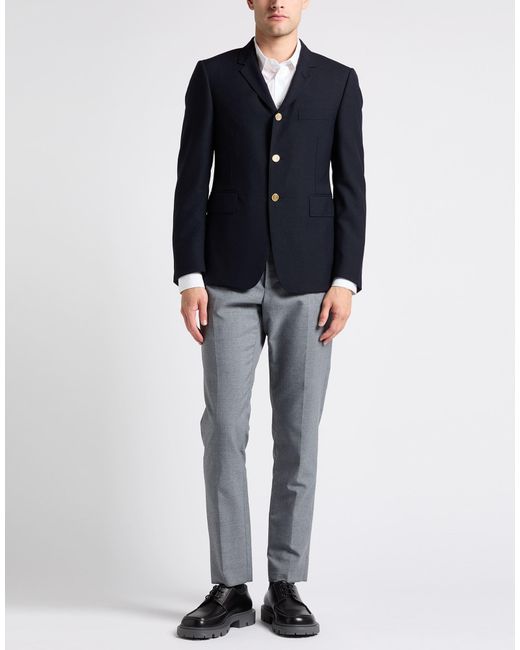 Thom Browne Blue Midnight Blazer Wool for men