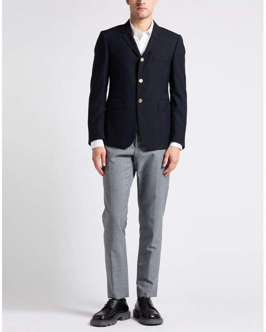 Thom Browne Blue Midnight Blazer Wool for men