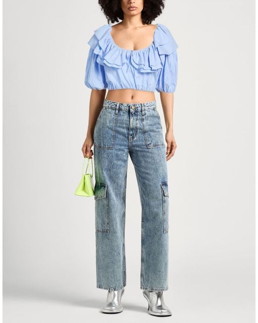 MSGM Blue Tops