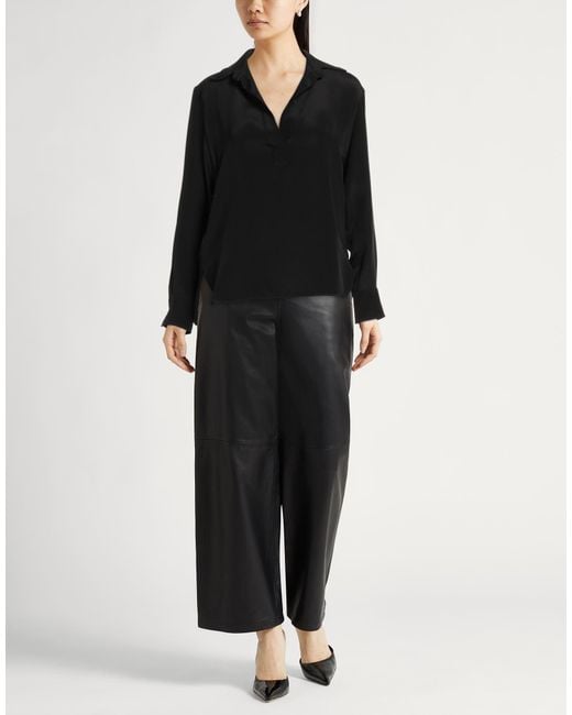 Max Mara Black Top Silk