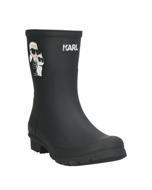 Karl Lagerfeld Black Ankle Boots