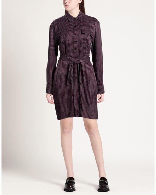 Equipment Purple Mini Dress