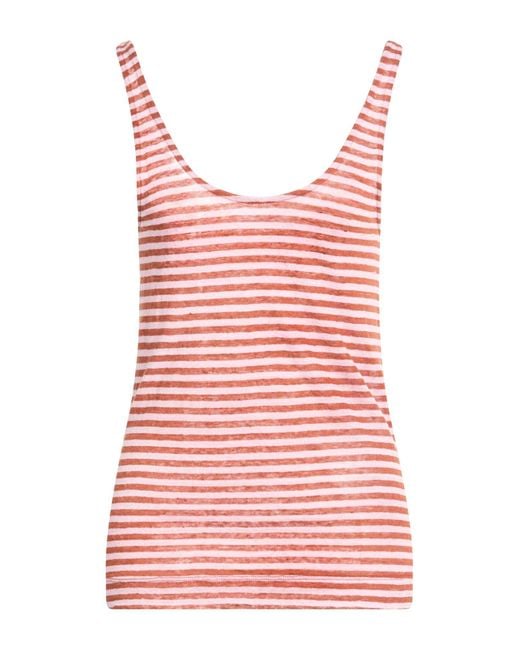 Daniele Fiesoli Red Tank Top Linen