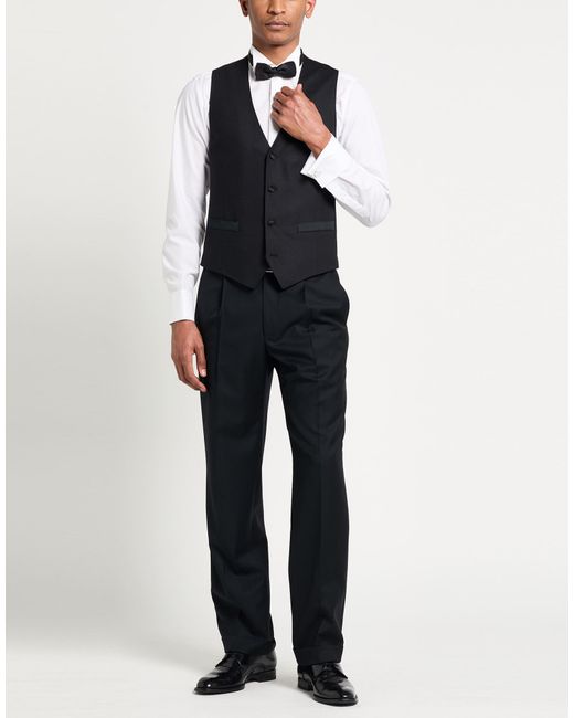 Lardini Black Tailored Vests for men