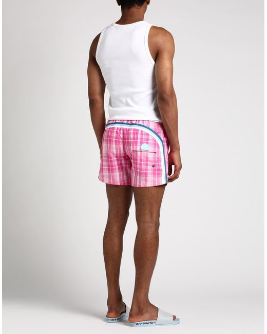 Sundek Pink Fuchsia Swim Trunks Polyester for men
