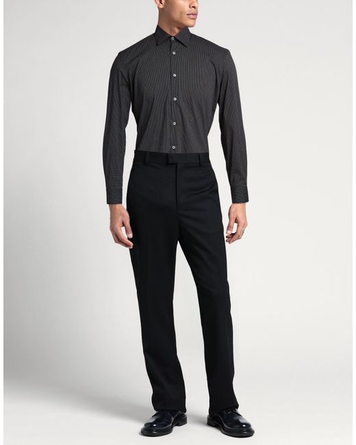 Alea Black Shirt Cotton, Polyamide, Elastane for men