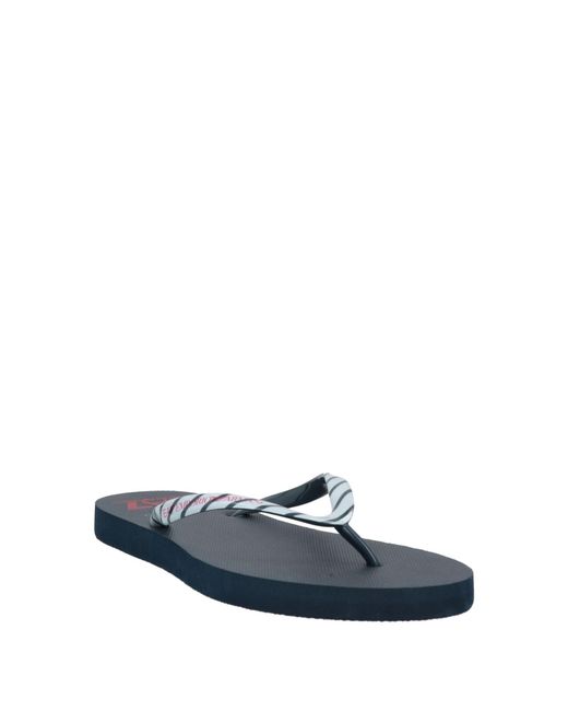 EA7 Blue Thong Sandal