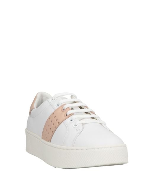 Geox White Trainers