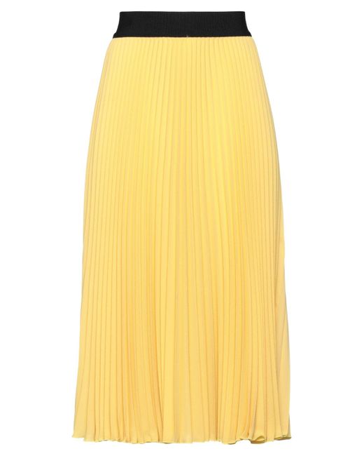 Shirtaporter Yellow Midi Skirt