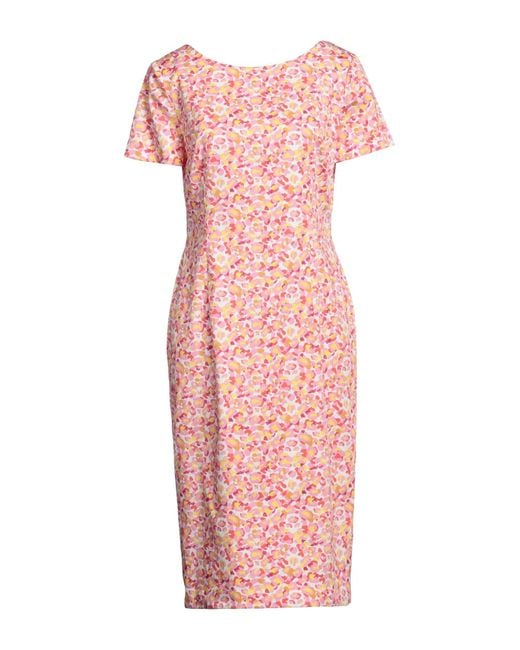 Clips Pink Midi Dress