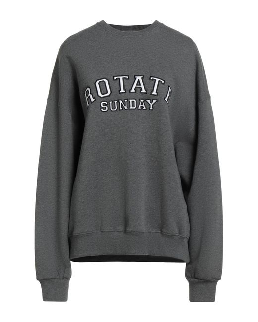 ROTATE BIRGER CHRISTENSEN Gray Sweatshirt Organic Cotton