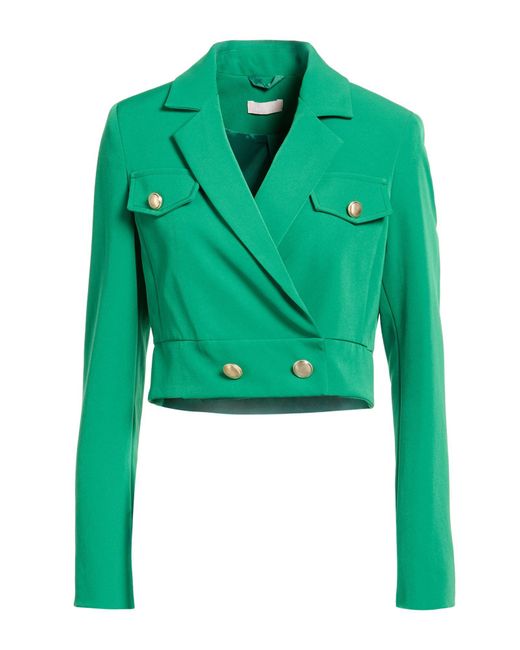Liu Jo Green Jacket Polyester, Elastane