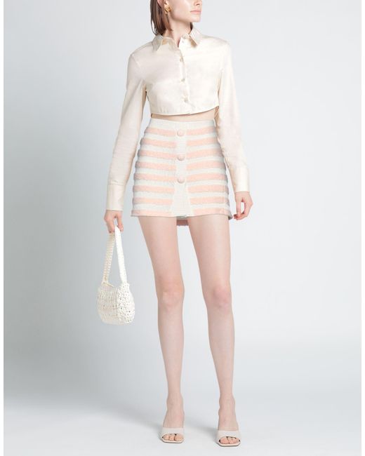 Balmain Natural Mini Skirt
