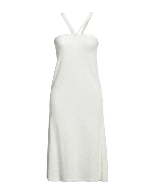 NA-KD White Midi Dress