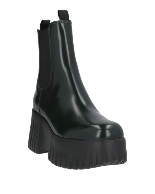 Hogan Black Ankle Boots Leather