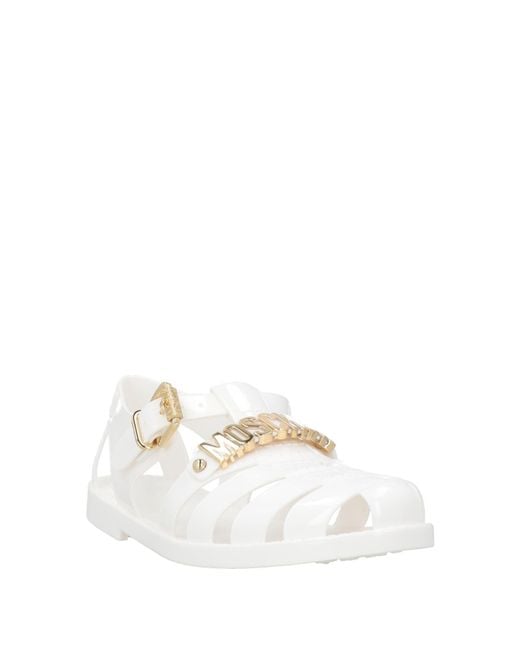 Moschino White Sandals