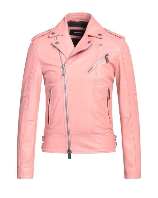 DSquared² Pink Jacket Lambskin for men