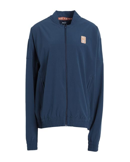 PUMA Blue M First Mile Woven Jacket Jacket Polyester, Elastane for men