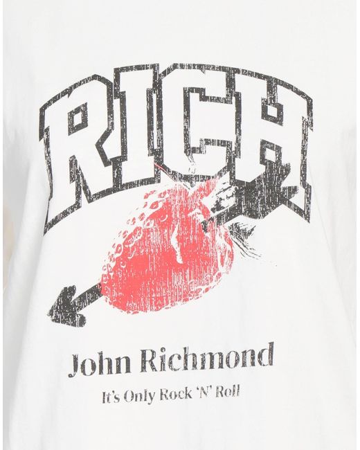 John Richmond White T-Shirt Cotton