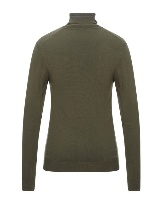 Exte Green Military Turtleneck Wool, Acrylic for men