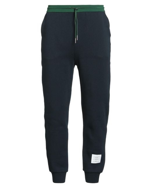 Thom Browne Blue Pants Cotton, Elastane for men