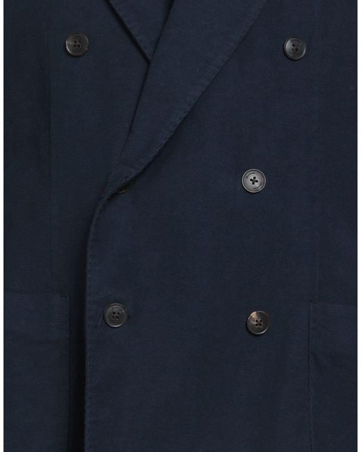 Drumohr Blue Blazer Cotton, Elastane for men
