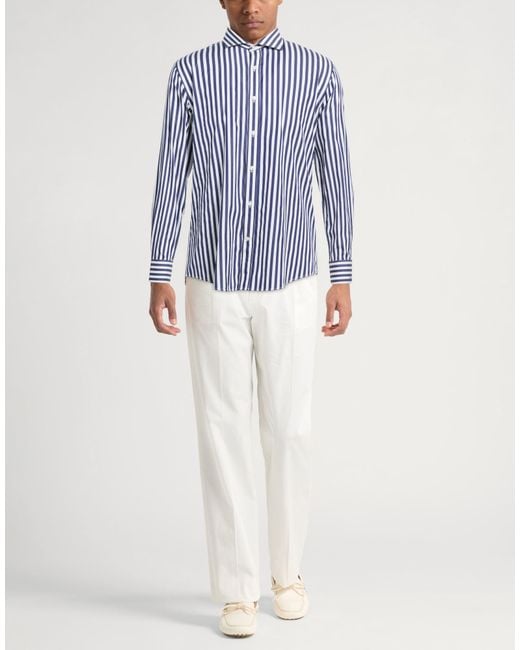 Paul & Shark Blue Midnight Shirt Cotton for men