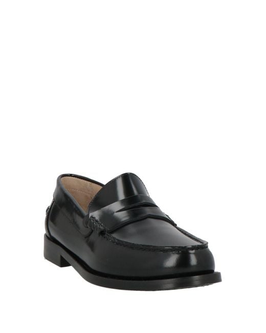 Theory Black Loafers Leather
