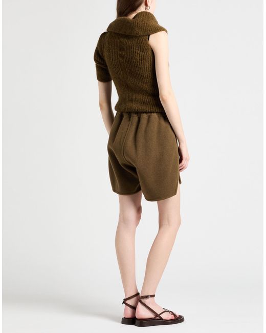 Rick Owens Green Shorts & Bermuda Shorts Cashmere