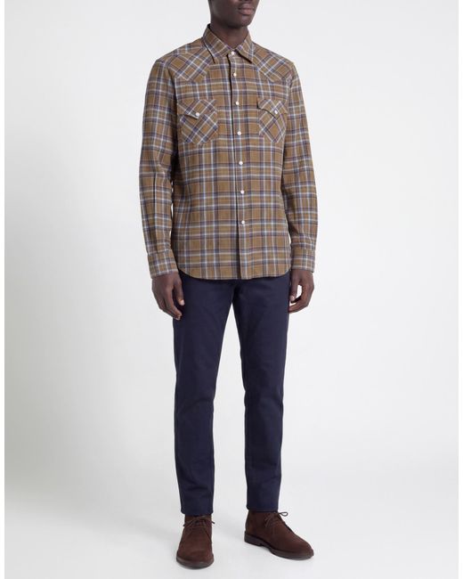 Alessandro Gherardi Green Shirt Cotton, Elastane for men