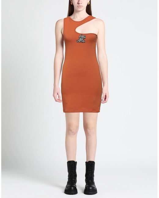 Odi Et Amo Orange Mini Dress