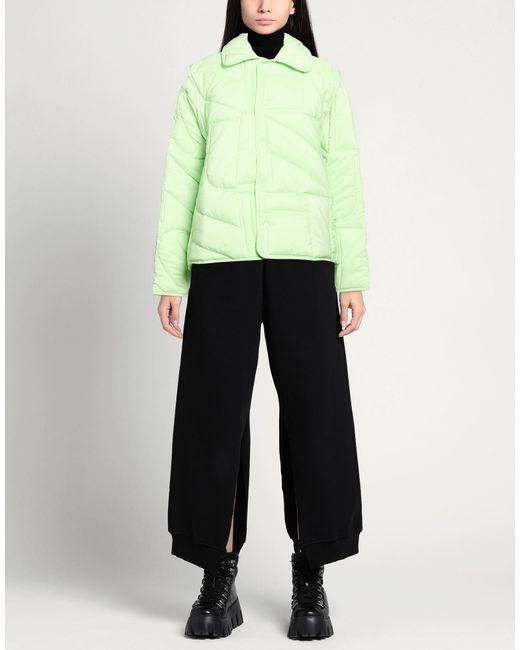 Sunnei Green Lime Puffer Polyamide, Polyester