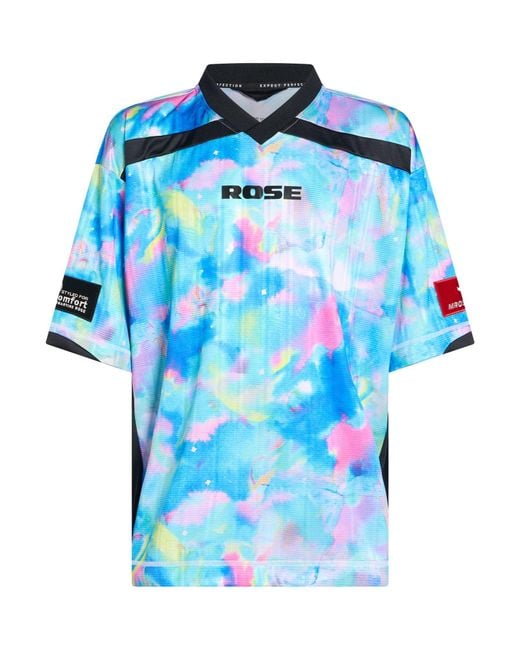 Martine Rose Blue Azure T-Shirt Polyester for men