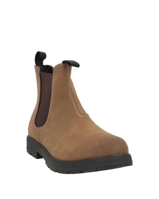 Docksteps Brown Khaki Ankle Boots Leather for men