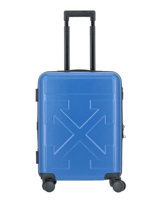 Off-White c/o Virgil Abloh Blue Wheeled luggage for men