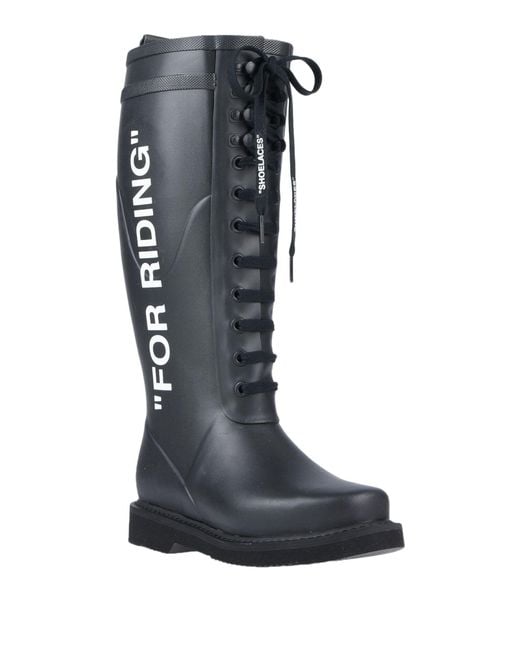 Off-White c/o Virgil Abloh Blue Boot Pvc