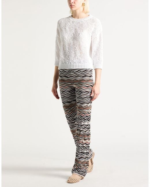 Missoni Gray Pants Viscose, Wool, Polyamide, Elastane