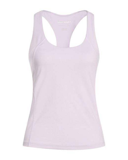DKNY Purple Tank Top Polyester, Elastane