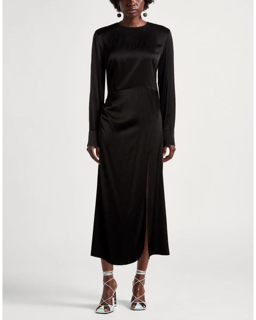 Ottod'Ame Black Midi Dress Viscose