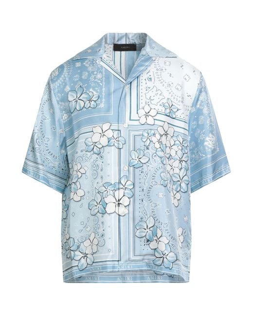 Amiri Blue Sky Shirt Silk for men