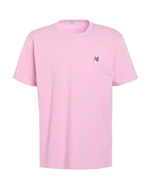 Maison Kitsuné Pink T-shirt for men