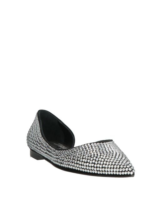 Patrizia Pepe Metallic Ballet Flats Leather