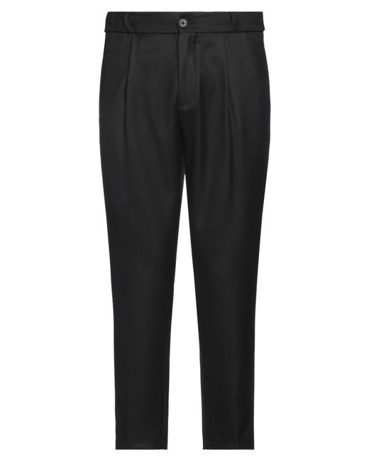 Michael Coal Black Trouser for men