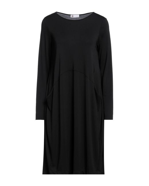 Diana Gallesi Black Midi Dress Polyester