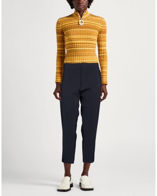 Dondup Blue Midnight Pants Polyester, Virgin Wool, Elastane