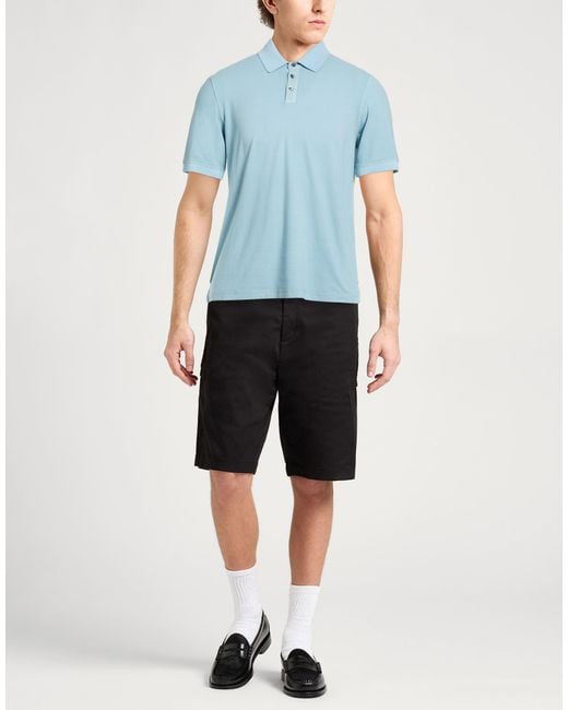 Polo Alpha Studio pour homme en coloris Blue