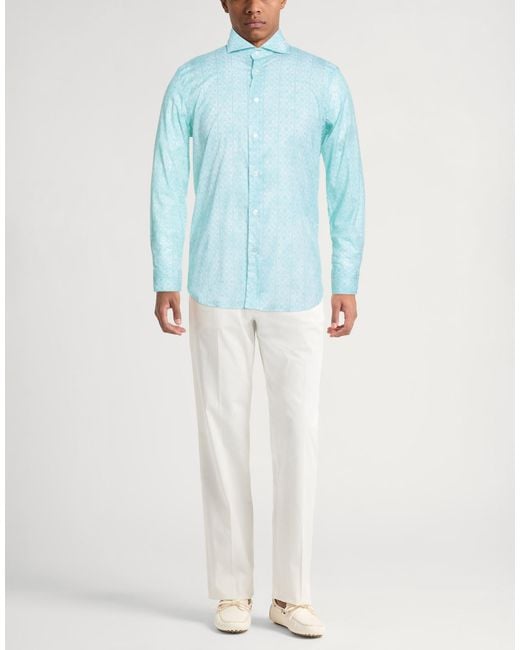 Fedeli Blue Shirt for men